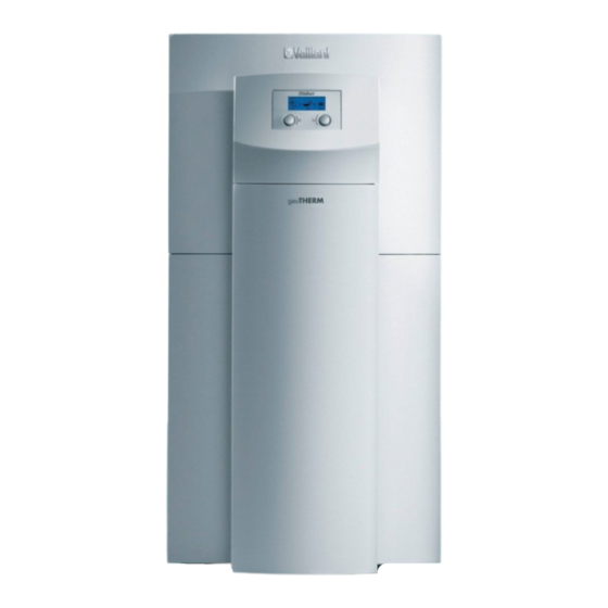 Vaillant geoTHERM VWS Notice D'installation