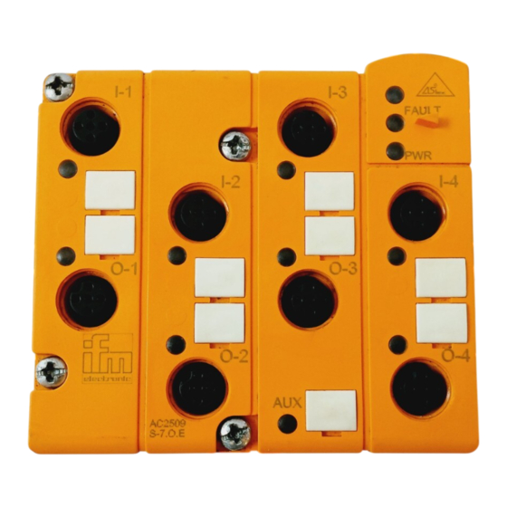IFM Electronic AS interface AC2509 Notice De Montage