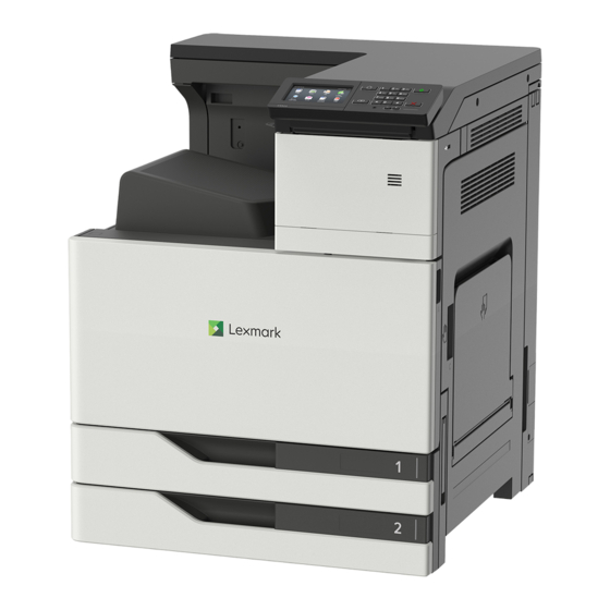 Lexmark CS921 Guide De L'utilisateur