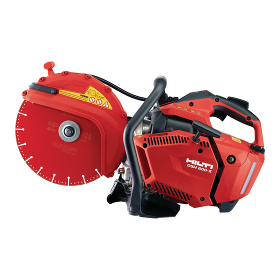 Hilti DSH 600-X Mode D'emploi Original