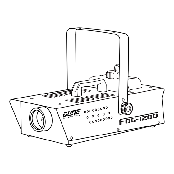 DUNE-LIGHTING FOG-1200 Notice D'utilisation
