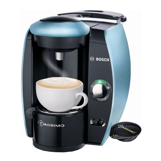 Bosch TASSIMO TAS4016 Notice D'utilisation