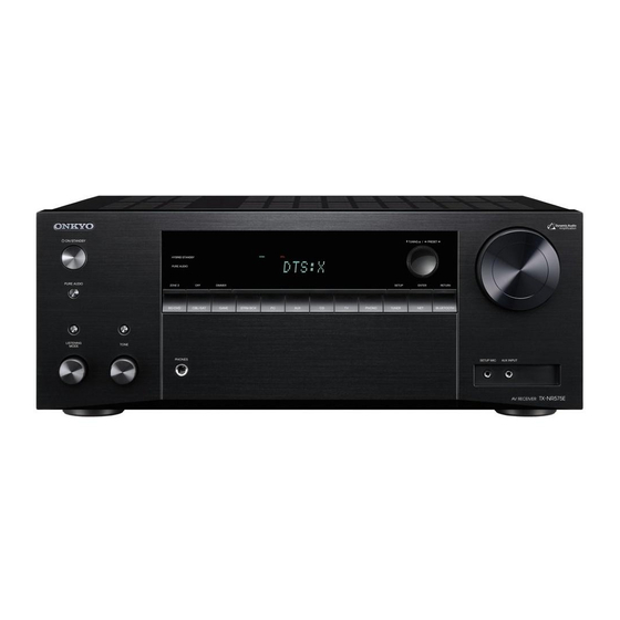 Onkyo TX-NR575E Mode D'emploi Base