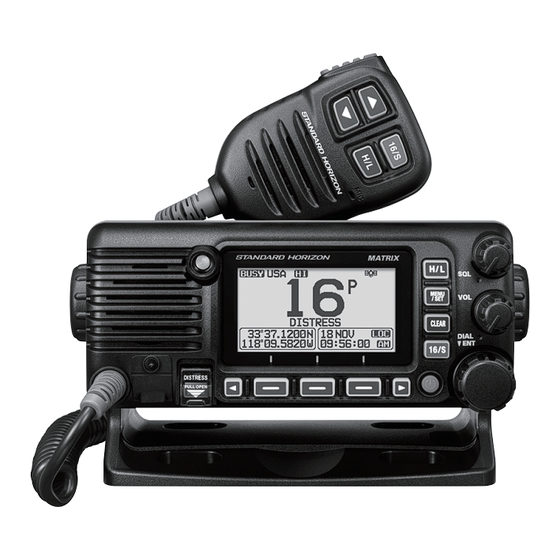 Standard Horizon GX2400GPS/E Manuel D'utilisation