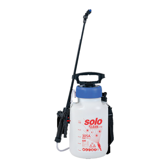 Solo Cleanline 305A Manuels