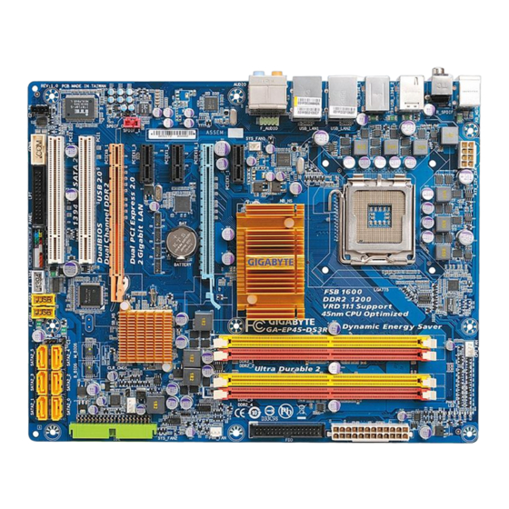 Gigabyte GA-EP45T-DS3R Manuel De L'utilisateur