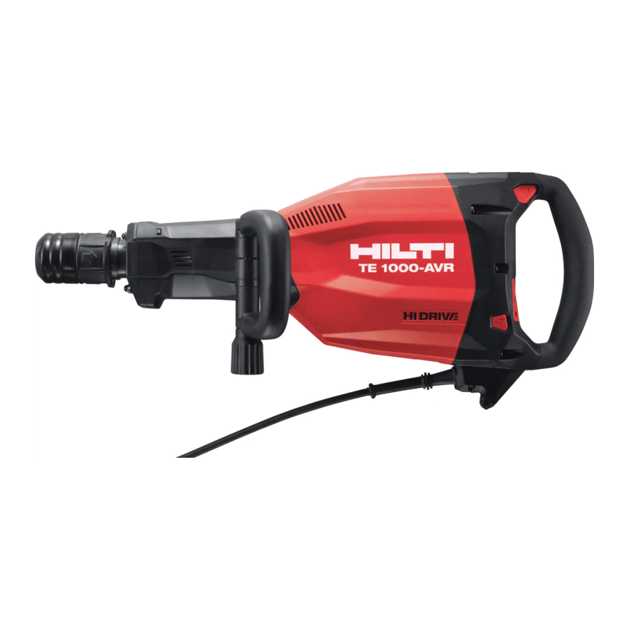 Hilti TE 1000-AVR Mode D'emploi