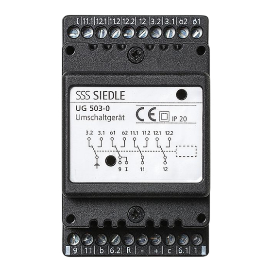 SSS Siedle UG 503-0 Information Produit