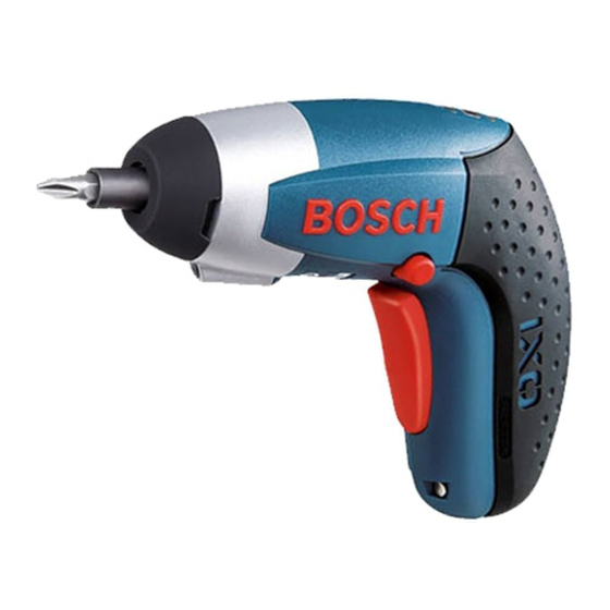 Bosch IXO Professional Notice Originale