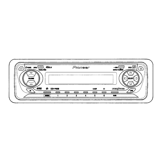 Pioneer KEH-P4020 Mode D'emploi