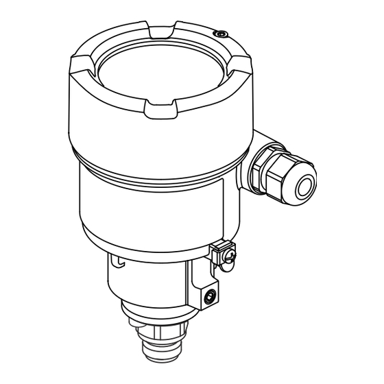 Endress+Hauser Cerabar PMC71B Manuel De Mise En Service