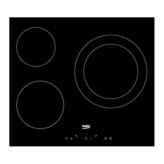 Beko HIC63402T Manuel De L'utilisateur