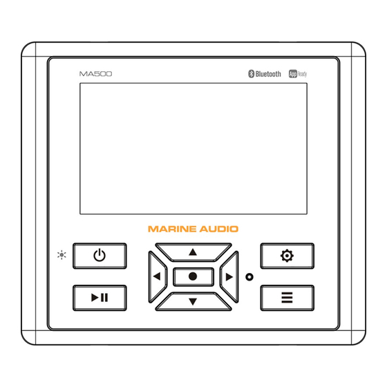 Marine Audio MA500 Manuel D'installation Et D'utilisation