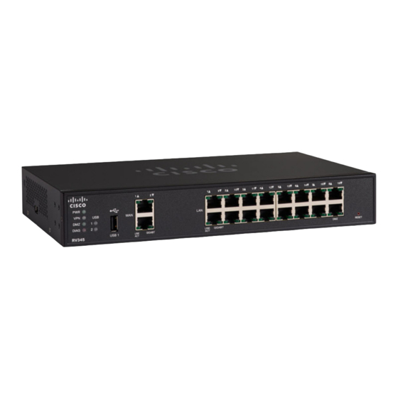 Cisco Small Business RV345 Guide De Démarrage Rapide