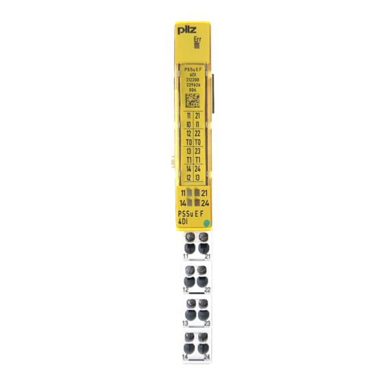 Pilz PSSu E F 4DI Manuel D'utilisation