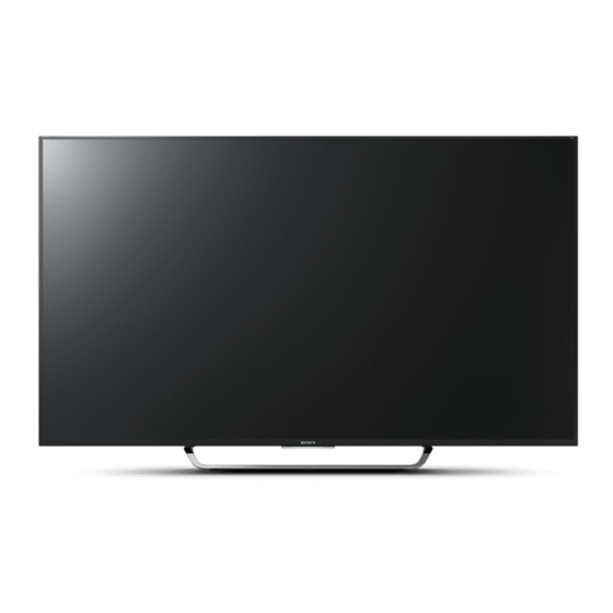 Sony BRAVIA KD-75X8 K Serie Guide De Référence