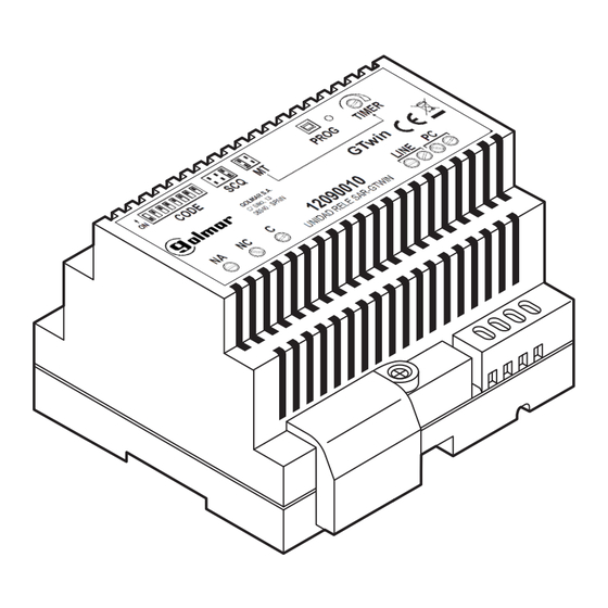 golmar 12090010 SAR-GTWIN Mode D'emploi