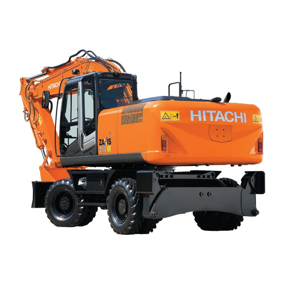 Hitachi Zaxis 140W-3 Manuel De L'opérateur