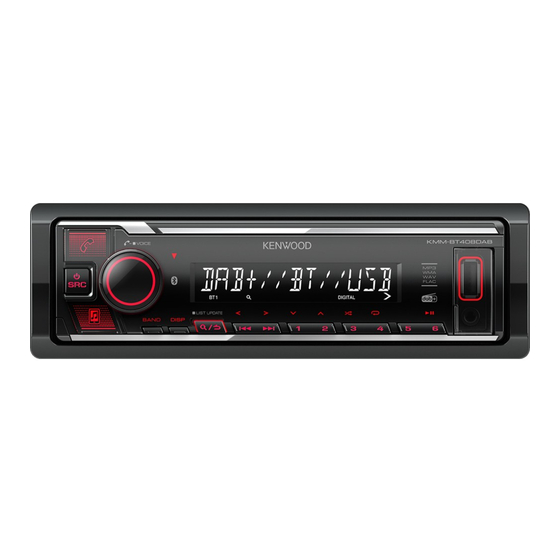 Kenwood KMM-BT408DAB Guide De Démarrage Rapide