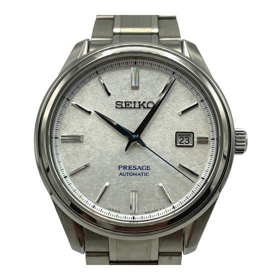 Seiko 6L35 Manuel D'instructions