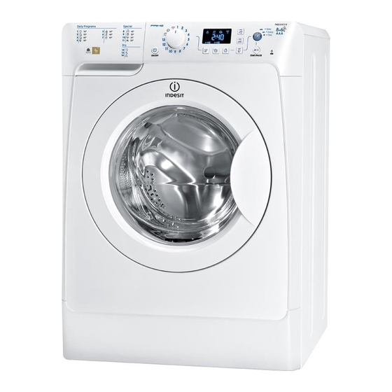 Indesit PWDE 81473 W Mode D'emploi