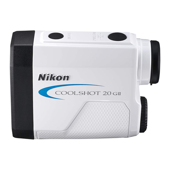Nikon COOLSHOT 20 GII Manuel D'utilisation