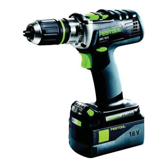 Festool DRC 18/4 Li Notice D'utilisation D'origine
