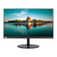 Lenovo ThinkVision T24i-19 Guide De L'utilisateur