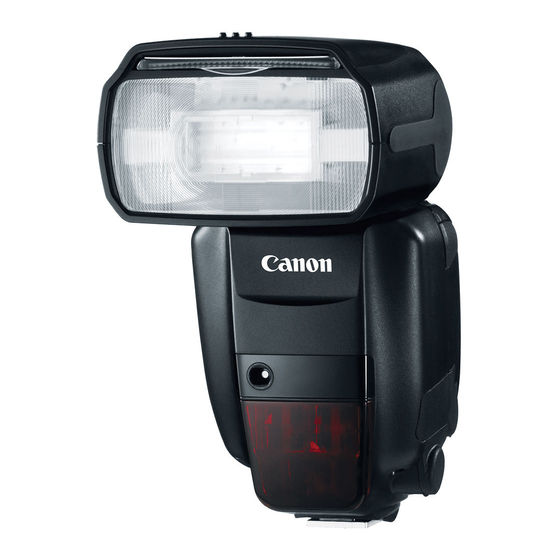 Canon Speedlite 600EX-RT Mode D'emploi