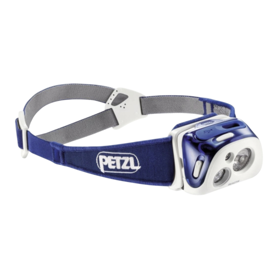 Petzl REACTIK Mode D'emploi