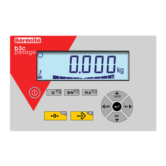 B3C pesage S300 Manuel D'utilisation