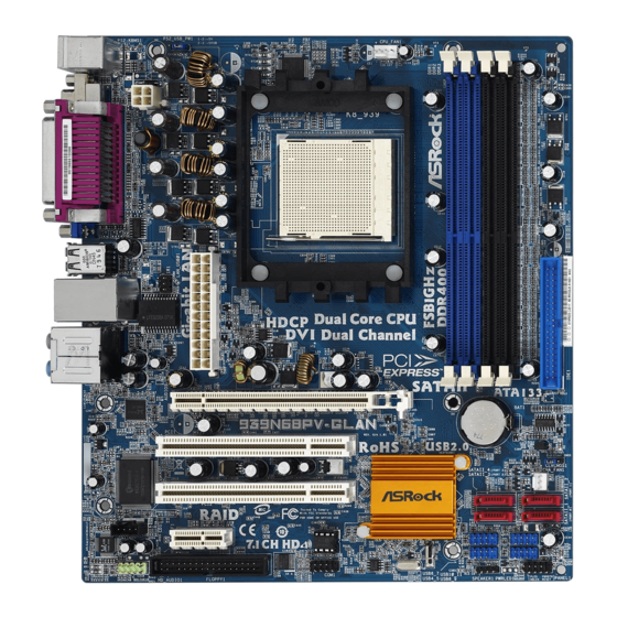 ASROCK 939N68PV-GLAN Mode D'emploi