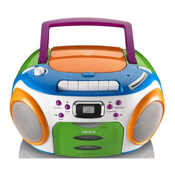 LENCO SCR-97 MP3 Kids Mode D'emploi