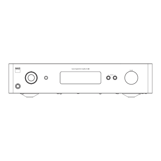 NAD C 389 Manuel D'installation