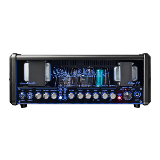 Hughes & Kettner Grand Meister Deluxe 40 Mode D'emploi