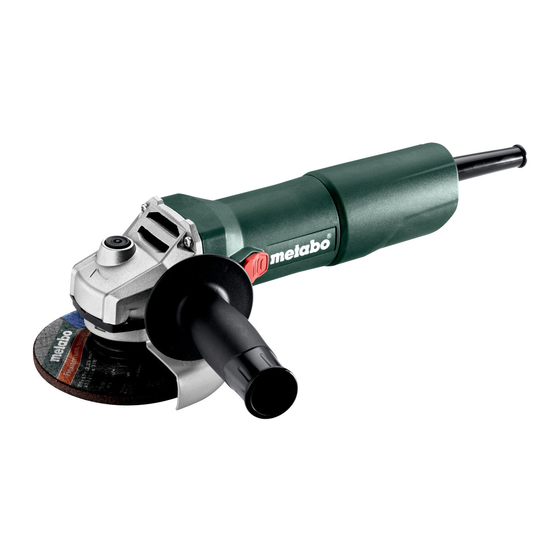 Metabo W 750-100 Manuels