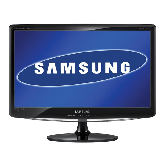 Samsung SyncMaster B2230HD Guide De L'utilisateur