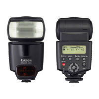 Canon Speedlite 430EX III-RT Mode D'emploi
