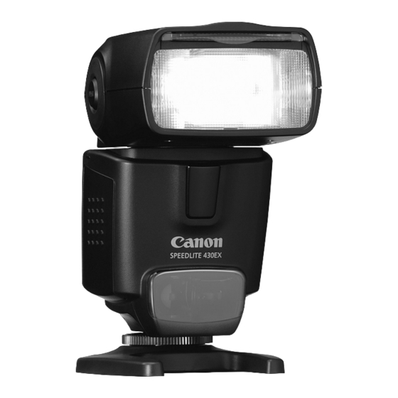 Canon SPEEDLITE 430EX Mode D'emploi