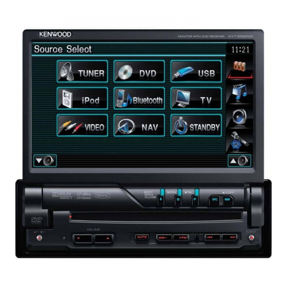 Kenwood KVT-526DVD Mode D'emploi