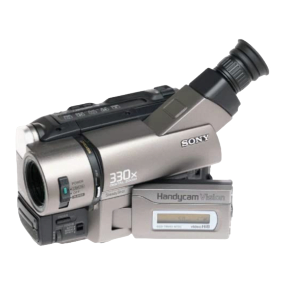 Sony Handycam CCD-TRV87 Mode D'emploi