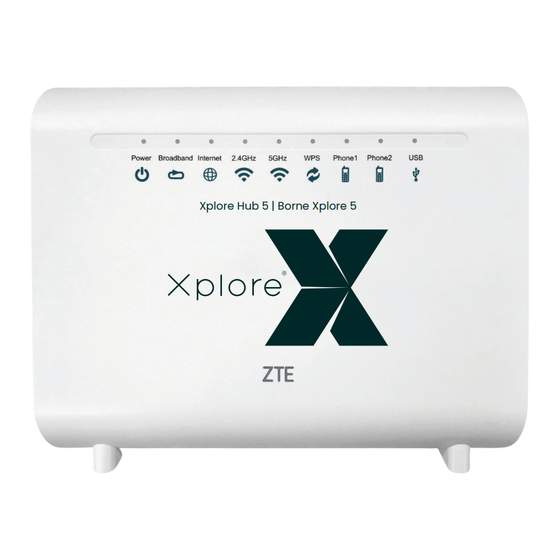 ZTE Borne Xplore 5 Guide De L'utilisateur