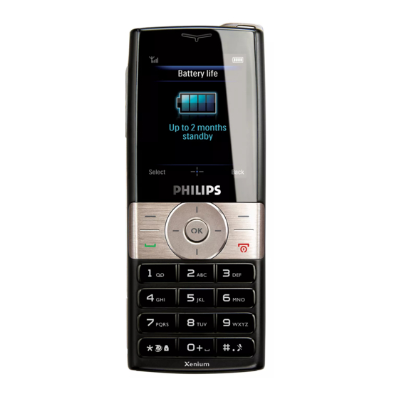 Philips Xenium 9 9k Manuels