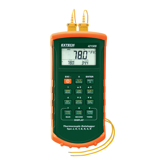 Extech Instruments 421509 Manuel D'utilisation