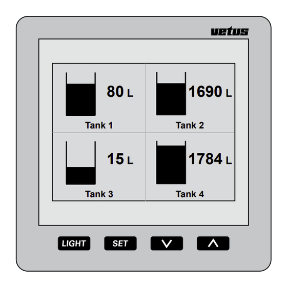 Vetus SENSORD Manuel D'utilisation Et Instructions D'installation