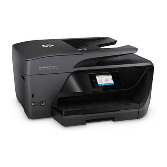 HP OfficeJet Pro 6970 Mode D'emploi