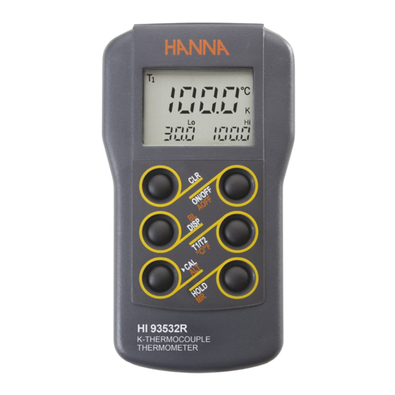 Hanna Instruments K Manuels