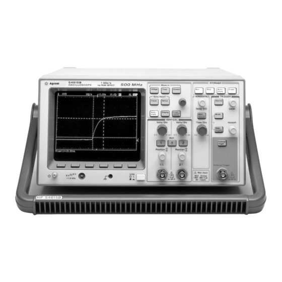 Agilent Technologies HP 54610 Guide D'utilisation Et De Maintenance