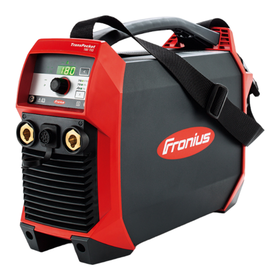 Fronius TransPocket 150 TIG Instructions De Service