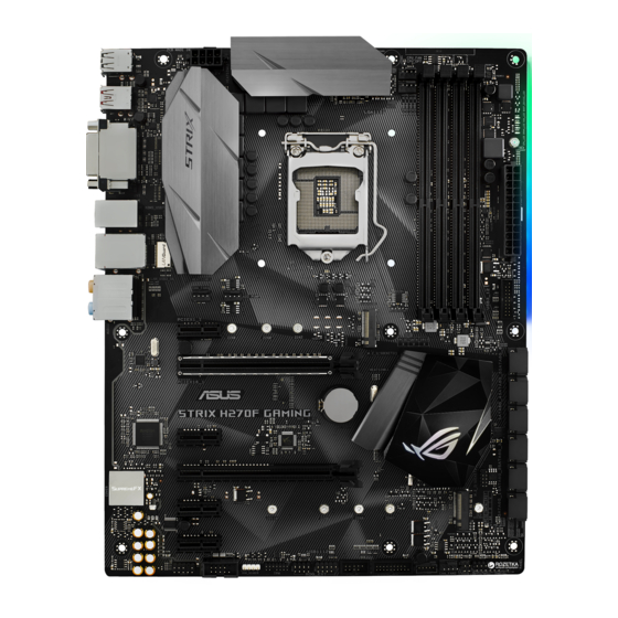 Asus STRIX H270F GAMING Mode D'emploi